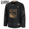 New York Rangers Hockeydrakt Custom Fanatics Military Appreciation Practice 2024-25 Svart - Barn